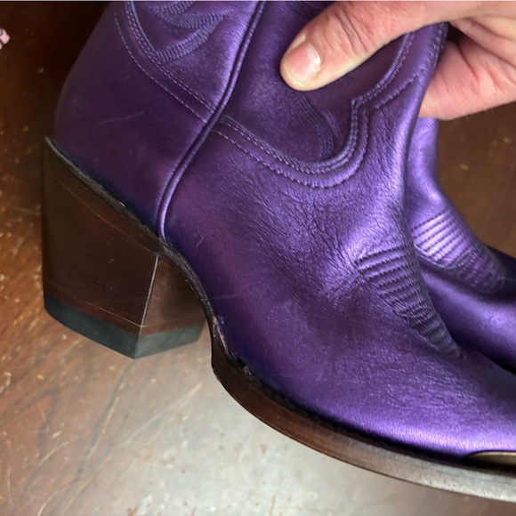 Miranda lambert size 6 purple metallic booties idyllwind Cowgirl rodeo western - Picture 11 of 13